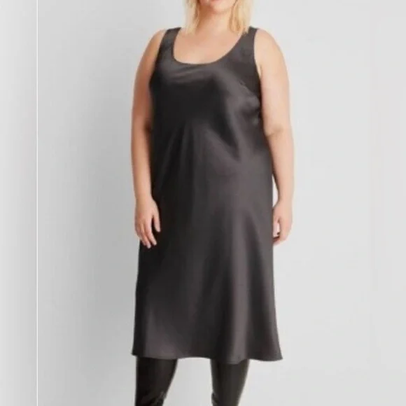 slim fit dress slacks HT 360 Collective - Grey Mini Dress main image 1